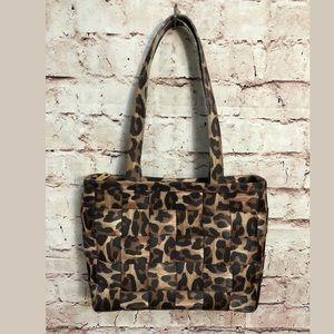 Harvey’s Seatbelt Bag Purse Leopard Animal  Tote